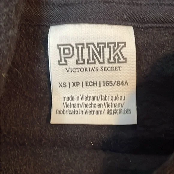 PINK Victoria’s Secret Black Hoodie Size XS - Picture 3 of 5